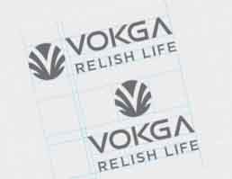 Vokga Foods Logo Design