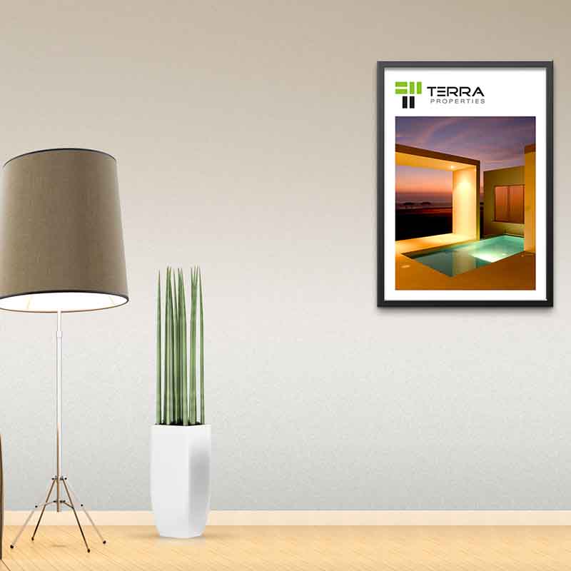 Terra Brand Logo and Wall Poster design